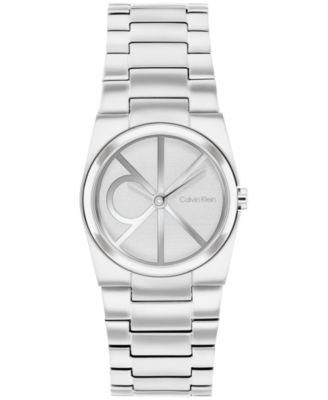 Женские часы-браслет Calvin Klein CK Unite серебристого цвета с браслетом из нержавеющей стали 26 мм