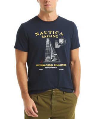 Мужская футболка с коротким рукавом Nautica International Challenge с графическим рисунком