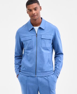 Мужская элегантная трикотажная куртка Alfani Weekend Smart на молнии спереди, эксклюзивная модель Macy's