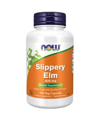 Now Foods Slippery Elm , 400 мг, 100 капсул без цвета