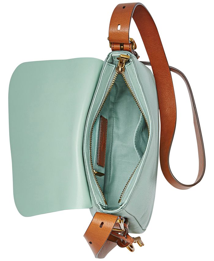 Fossil Harper Leather Small Saddle Crossbody & Reviews Handbags