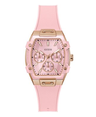 Женские многофункциональные часы GUESS Pink из розового золота, 35 мм