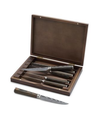 GreenPan Bobby Flay, 6 шт. Набор ножей для стейка с деревянным ящиком для хранения