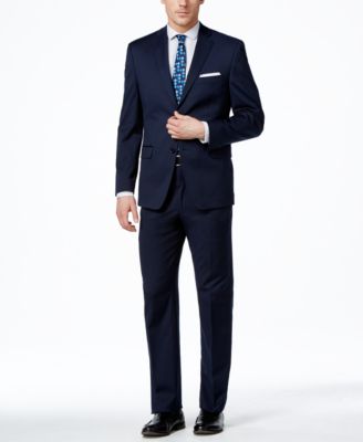 alfani red slim fit suit