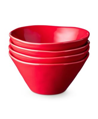 Сертифицированные международные ягодно-красные рождественские вазочки для мороженого, набор из 4 штук