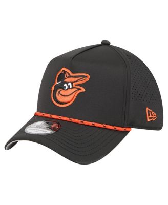 Мужская черная кепка Baltimore Orioles New Era с перфорацией в А-образной оправе, 39 см, черная