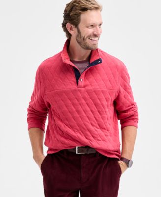 Мужской стеганый свитер с имитацией шеи на кнопках Club Room, эксклюзивный для Macy's