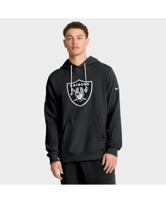 Мужская черная толстовка Nike Las Vegas Raiders Sideline Standard Issue Initial Home Dri-FIT с капюшоном