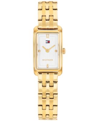 Женские кварцевые часы Tommy Hilfiger с золотым браслетом из нержавеющей стали, 16 мм