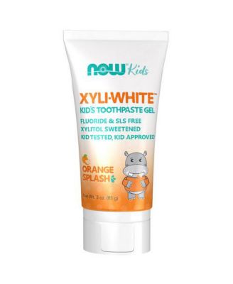 Детская зубная паста NOW Foods XyliWhite, оранжевая, 3 унции, без цвета