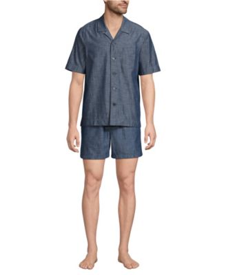 Мужской комплект для сна Essential Short Sleep с коротким рукавом от Lands'End для мужчин