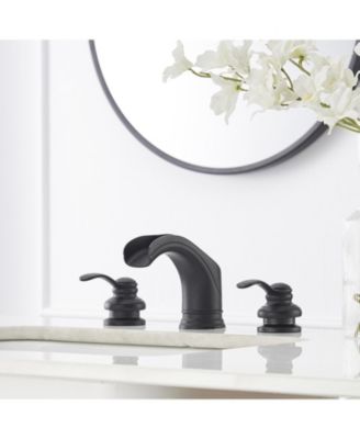 Выдвижной слив Greenspring в сборе с точечным сопротивлением 8 дюймов. Широко распространенный водопадный смеситель для ванной комнаты с 2 ручками