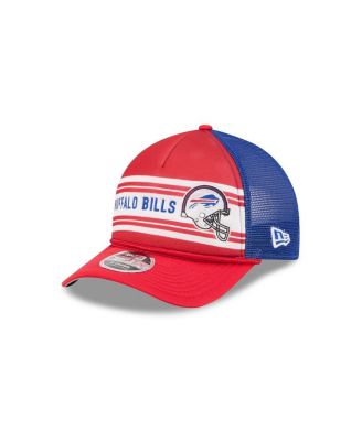 Мужская шляпа New Era Red Buffalo Bills Linear A-образной формы с регулируемой длиной 9 футов, красная