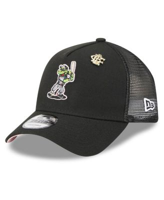 Мужская черная кепка дальнобойщика New Era Chicago White Sox 2025 Big League Chew A-образной формы с регулируемой длиной 9 футов, черная