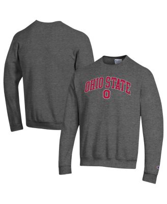 Мужская толстовка-пуловер с логотипом Champion's Heather Charcoal от штата Огайо, черный