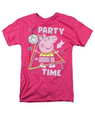 Мужская футболка Hasbro+ Peppa Pig Disco Party Time, розовая