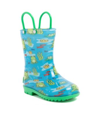 Непромокаемые ботинки Sven T с принтом London Fog для маленьких мальчиков от 5 до 10 лет, синие