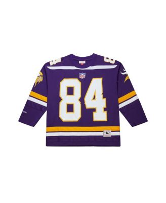 Мужская хоккейная майка Mitchell & Ness от Randy Moss фиолетового цвета Minnesota Vikings вышла в моду фиолетового цвета