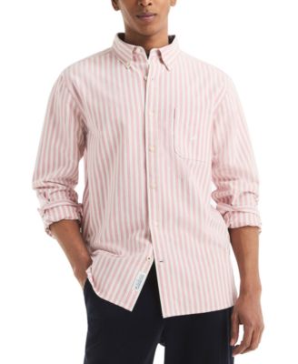 Мужская рубашка из двойного трикотажа Пике Nautica с длинным рукавом