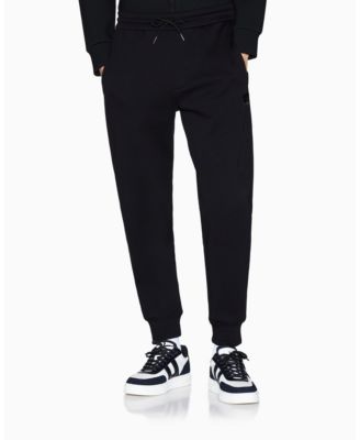 Мужские флисовые джоггеры A|X Armani Exchange с золотым логотипом