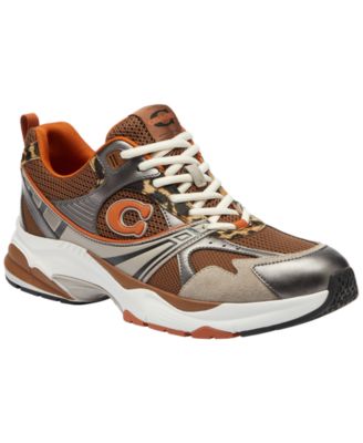 Мужские сетчатые кроссовки COACH с круглым носком