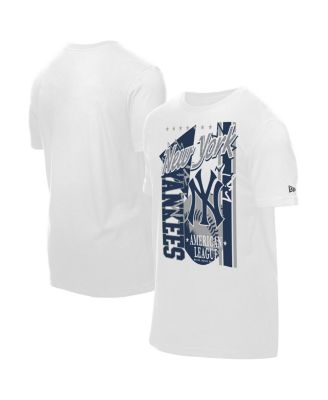 Мужская белая футболка New York Yankees New Era с крупным графическим рисунком в домашнем стиле