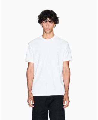 Мужская футболка с логотипом из мерсеризованного жаккарда A|X Armani Exchange коричнево-бежевого цвета