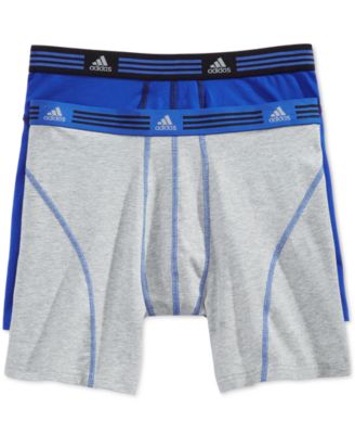 adidas men's athletic stretch cotton boxer brief underwear