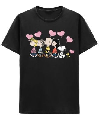 Гибридная одежда Мужская футболка Snoopy Peanuts с плавающими сердечками