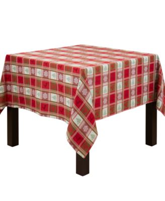 Рождественская скатерть из жаккарда в клетку Saro Lifestyle, 63