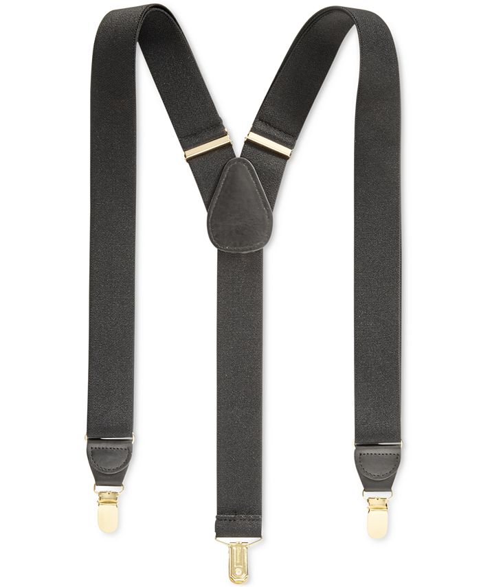 Club Room Men's Solid Suspenders, Created for Macy's & Reviews All