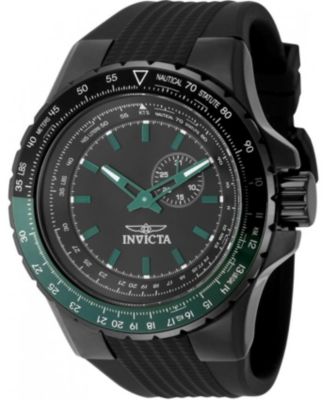 Мужские часы Invicta 49731 Aviator Quartz VD72 с черным циферблатом