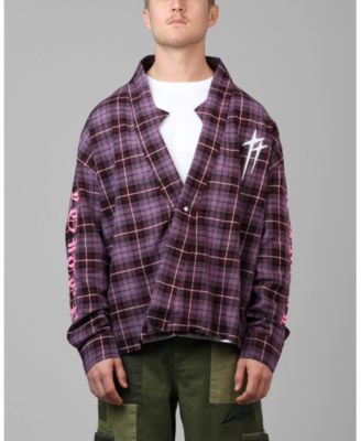 Фланелевая куртка-кимоно для мужчин-бездельников