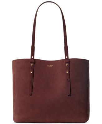 большая замшевая сумка-тоут kate spade new york Do It All коричневого цвета