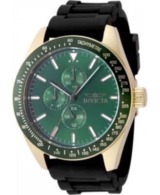 Мужские кварцевые часы Invicta 49077 Aviator VH67 с зеленым циферблатом