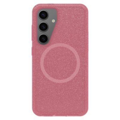Прозрачный магнитный чехол OtterBox Symmetry для Samsung Galaxy S 2025 Большой розовый