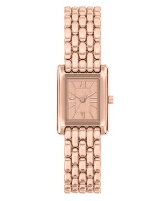 Женские часы Michael Kors Essex с тремя стрелками из нержавеющей стали цвета розового золота, 20 мм, розовые