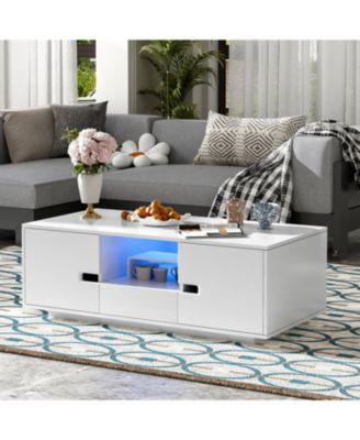 Современный журнальный столик Streamdale Furniture со светодиодной подсветкой