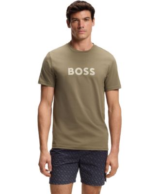 Мужская футболка из хлопкового джерси с логотипом BOSS by Hugo Boss от Hugo Boss