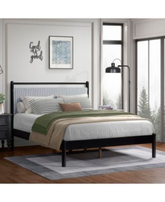 Деревянная рама кровати Streamdale Furniture с изголовьем