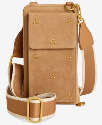 Мини-сумка для телефона через плечо с заклепками Style & Co, эксклюзивное золото Macy's