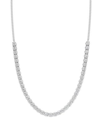 Ожерелье с подвеской из выращенных в лаборатории бриллиантов Forever Grown Diamonds (весом 3 карата) из белого стерлингового серебра