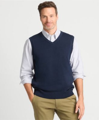 Хлопчатобумажный жилет Lands' End Big & Tall из тонкого хлопка