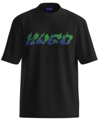 Мужская футболка Hugo Boss с коротким рукавом и воротником-стойкой