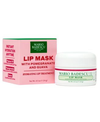 Маска для губ Mario Badescu с гранатом и гуавой, 0,5 унции. белый