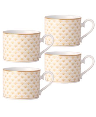 Золотые кубки Noritake Trocadero, набор из 4 штук