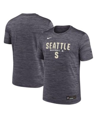 Мужская черная футболка Nike Seattle Mariners Authentic Collection Velocity Dri-FIT от Nike