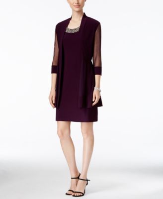 sheath dress with duster jacket