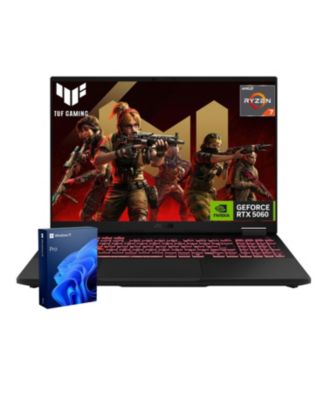ASUS TUF A16 16-дюймовый традиционный ноутбук AMD Ryzen 7, 16 ГБ оперативной памяти, NVIDIA GeForce RTX 5060, 1 ТБ SSD-накопителя, Windows 11 Pro, 165 Гц - Серый