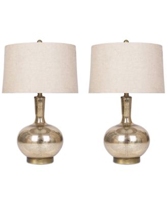 gold mercury glass table lamp